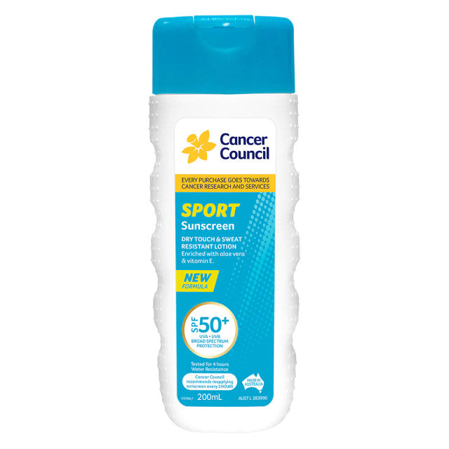 Cancer Council SPF 50 Sport Dry Touch & Sweat Resistant 200ml - Cutprice Online