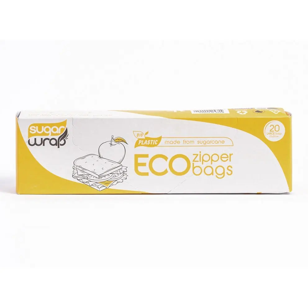 SUGARWRAP Eco Zipper Bags Made From Sugarcane - Large 20 SUGARWRAP