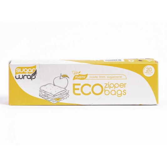 SUGARWRAP Eco Zipper Bags Made From Sugarcane - Large 20 SUGARWRAP