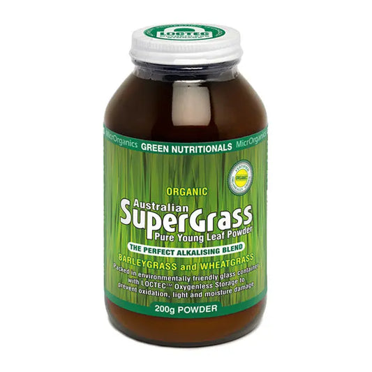 Green Nutritionals Organic Supergrass Powder 200g GREEN NUTRITIONALS