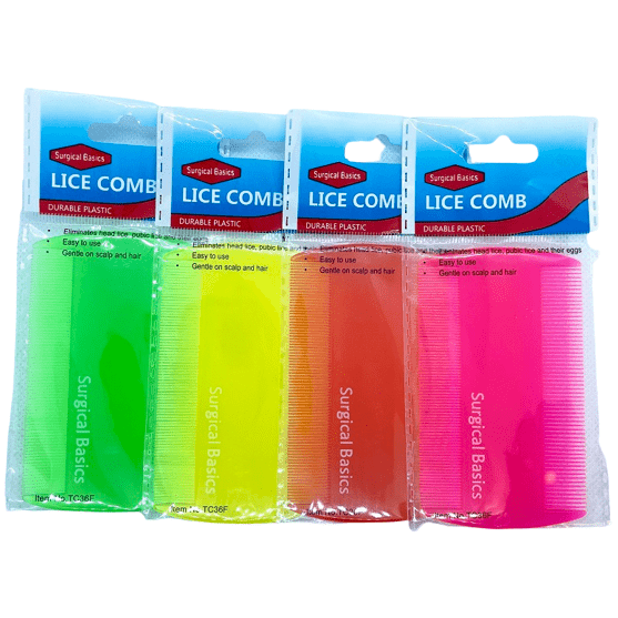 Surgical Basics Head Lice Nit Comb (Assorted Colours) - Cutprice Online