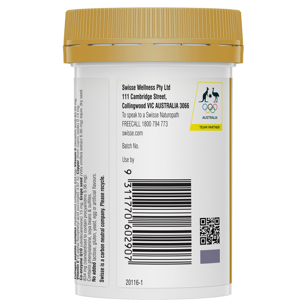 Swisse Beauty Collagen Glow With Collagen Peptides 60 Tablets - Cutprice Online