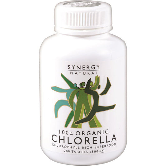 Synergy Natural Organic Chlorella 500mg 200t - Cutprice Online