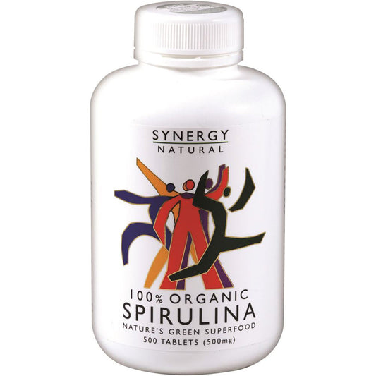 Synergy Natural Organic Spirulina 500mg 500t - Cutprice Online
