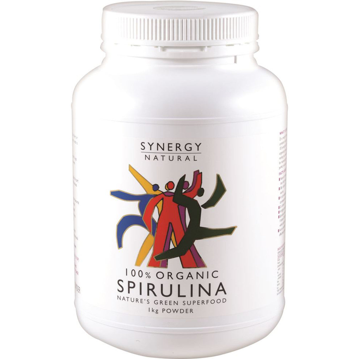 Synergy Natural Organic Spirulina Powder 1kg - Cutprice Online