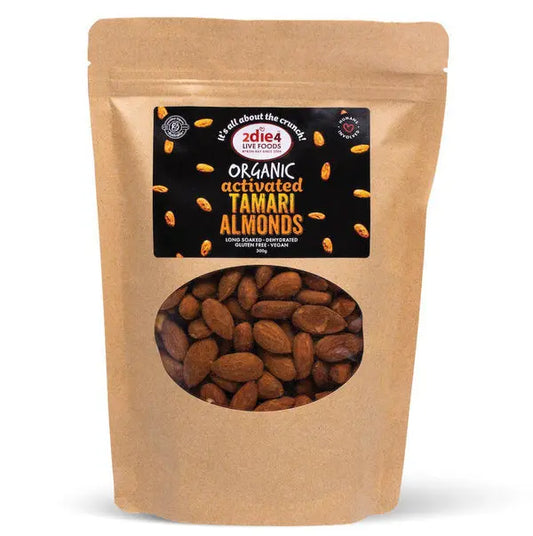 2die4 Live Foods Organic Activated Tamari Almonds 300g 2DIE4 LIVE FOODS