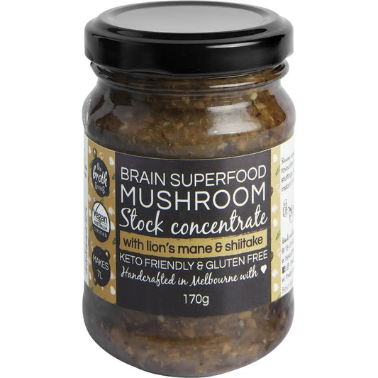 THE BROTH SISTERS Stock Concentrate Superfood Mushroom With Lions Mane 170g THE BROTH SISTERS