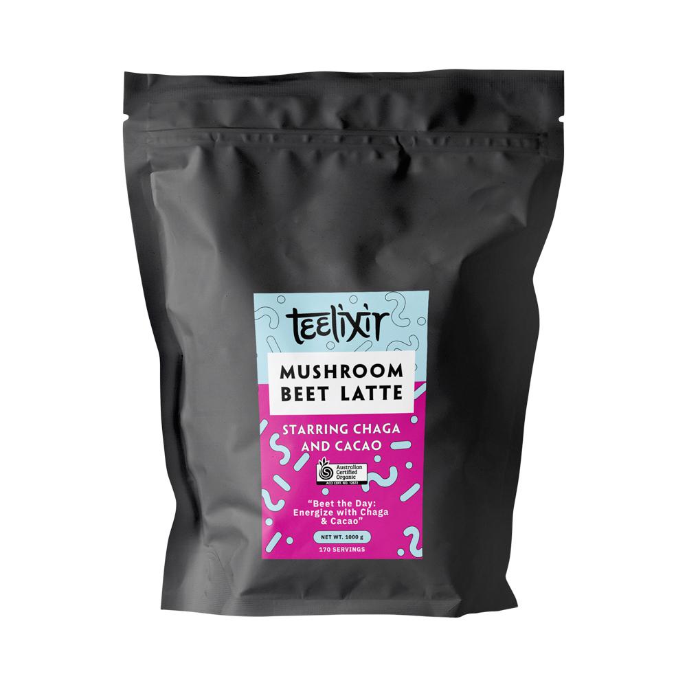 Teelixir Organic Mushroom Beet Latte (Starring Chaga And Cacao) 1000G - Cutprice Online