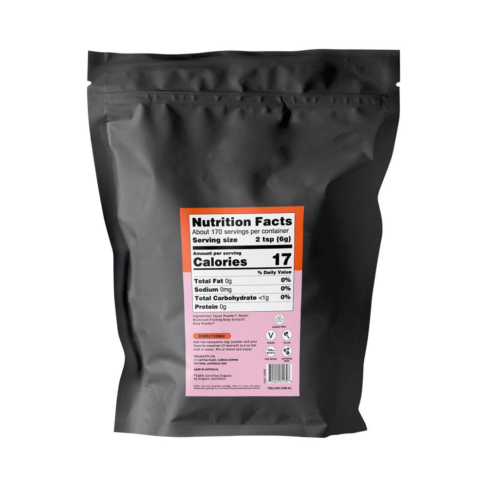 Teelixir Organic Mushroom Cacao Latte (Starring Reishi And Rose) 1000G - Cutprice Online