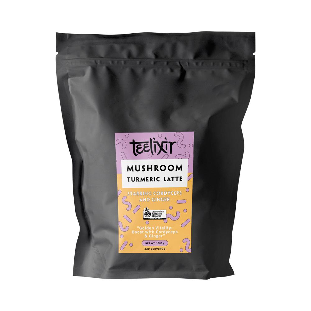 Teelixir Organic Mushroom Turmeric Latte (Starring Cordyceps And Ginger) 1000G - Cutprice Online