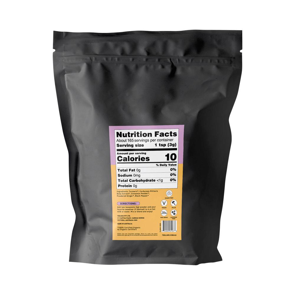Teelixir Organic Mushroom Turmeric Latte (Starring Cordyceps And Ginger) 1000G - Cutprice Online