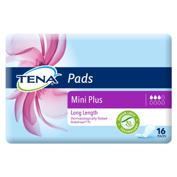 Tena Pads Mini Plus Long Length Pads 16PK - Cutprice Online