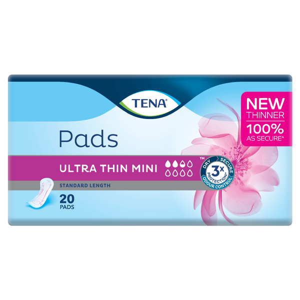 Tena Lady Ultra Thin Mini Standard Length Pads 20PK - Cutprice Online