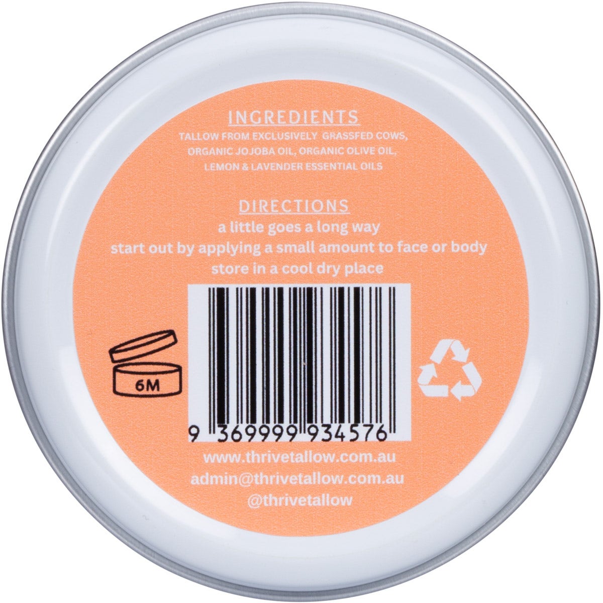 Thrive Tallow Whipped Tallow Moisturiser Scented 70ml - Cutprice Online