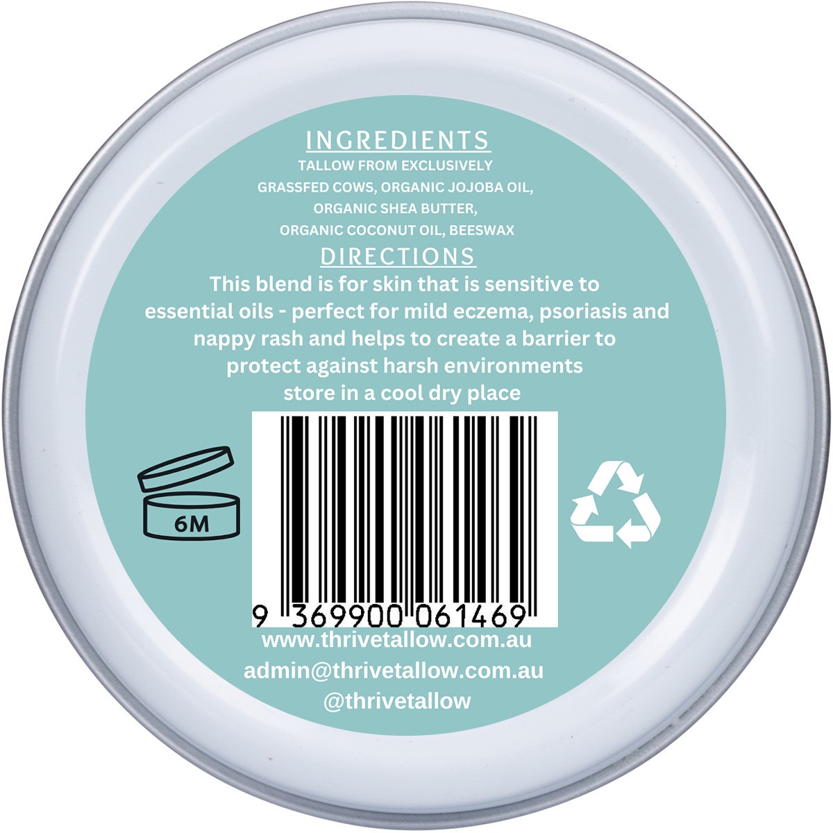 Thrive Tallow Tallow Based Moisturiser Unscented 70ml - Cutprice Online