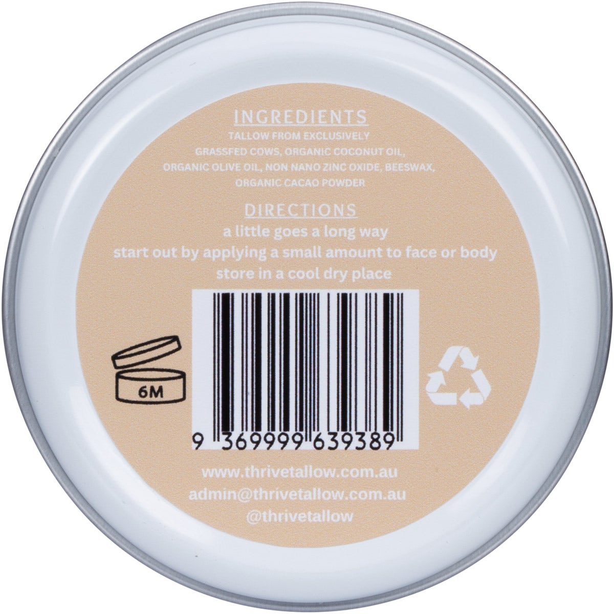 Thrive Tallow Tinted Sun Balm With Zinc 70ml - Cutprice Online