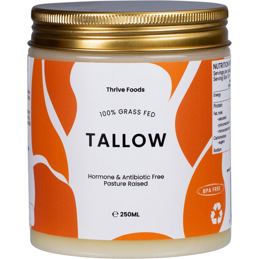 Thrive Tallow 100% Grass Fed Tallow 250ml - Cutprice Online