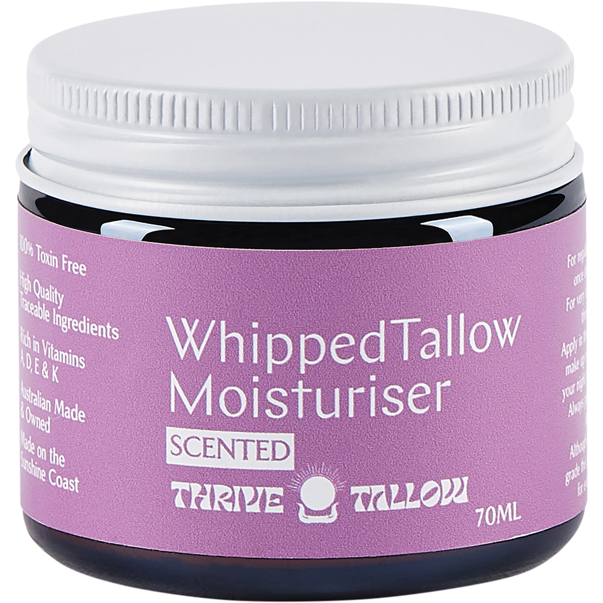 Thrive Tallow Ylang Ylang & Vanilla Whipped Tallow Moisturiser 70ml