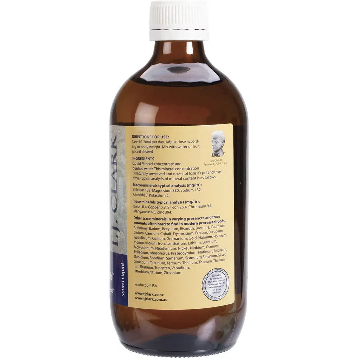 TJ CLARK Colloidal Minerals Original 500ml TJ CLARK