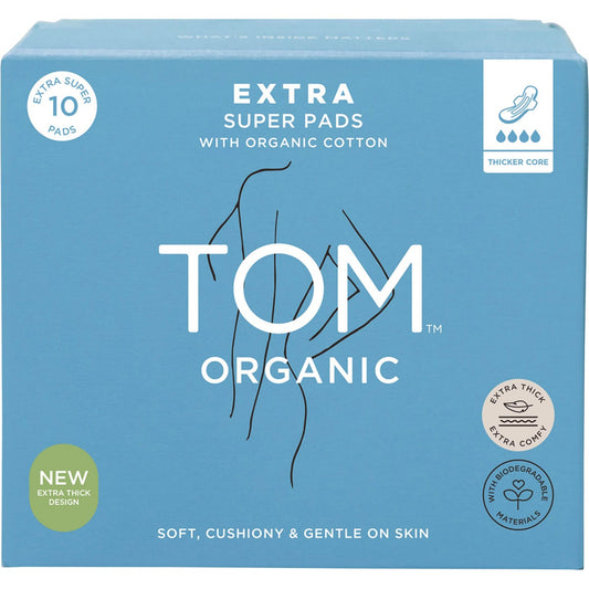 Tom Organic Pads Extra Super 10pk - Cutprice Online