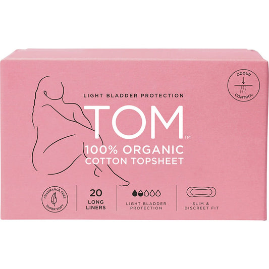 Tom Organic Liners Light Bladder Protection Long 20pk - Cutprice Online