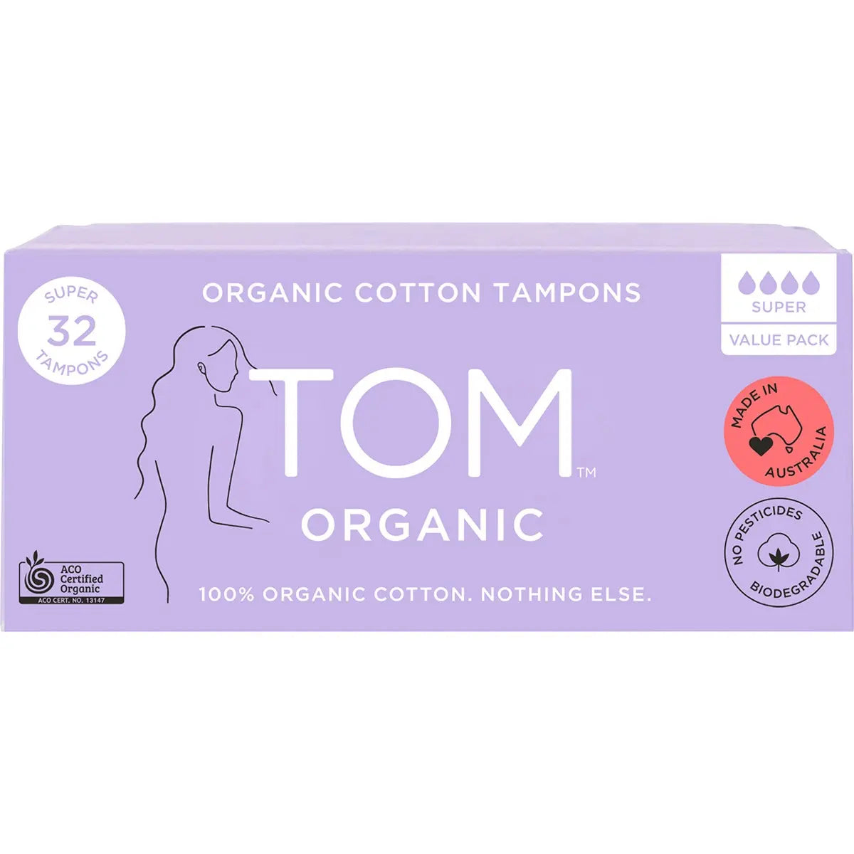 TOM ORGANIC Tampons Super 32 TOM ORGANIC