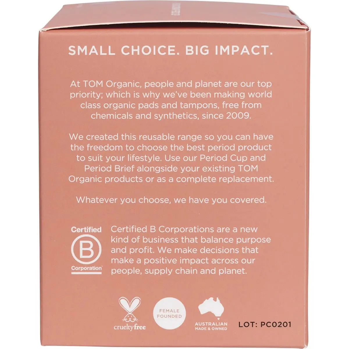 TOM ORGANIC The Period Cup Size 2 - Super 1 TOM ORGANIC