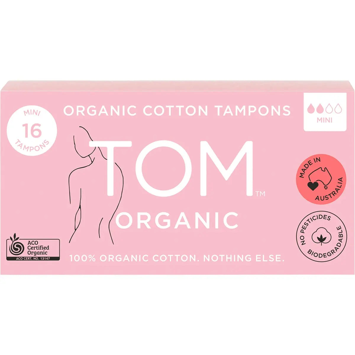 TOM ORGANIC Tampons Mini 16 TOM ORGANIC