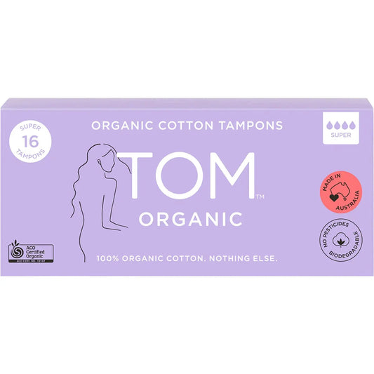 TOM ORGANIC Tampons Super 16PK TOM ORGANIC