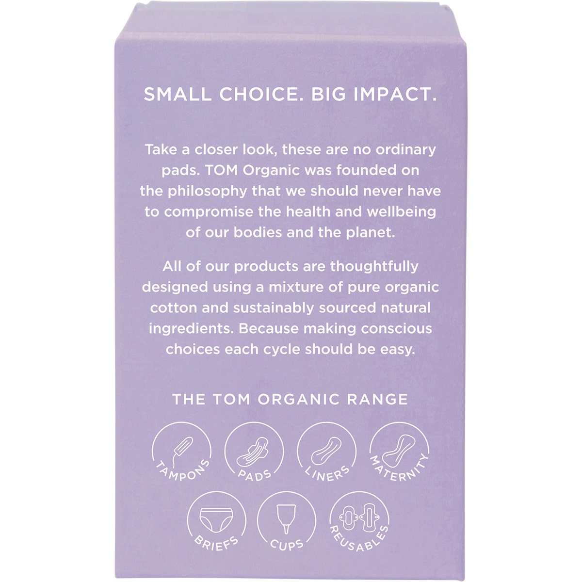 Tom Organic Pads Ultra Thin Overnight 8pk - Cutprice Online