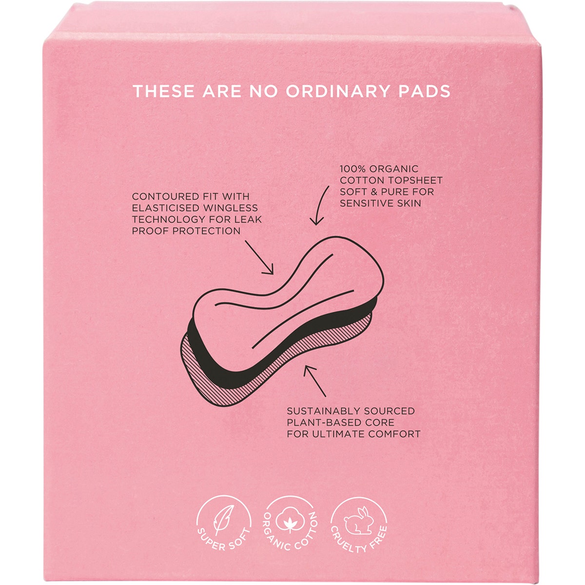 Tom Organic Maternity Pads Wingless 8pk - Cutprice Online