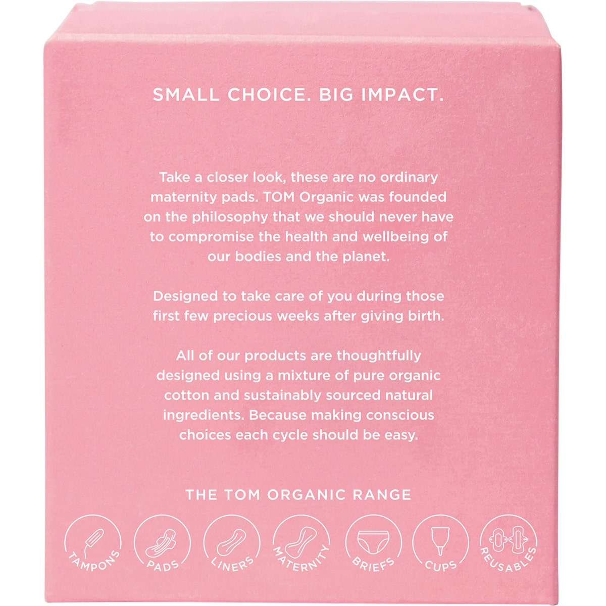 Tom Organic Maternity Pads Wingless 8pk - Cutprice Online
