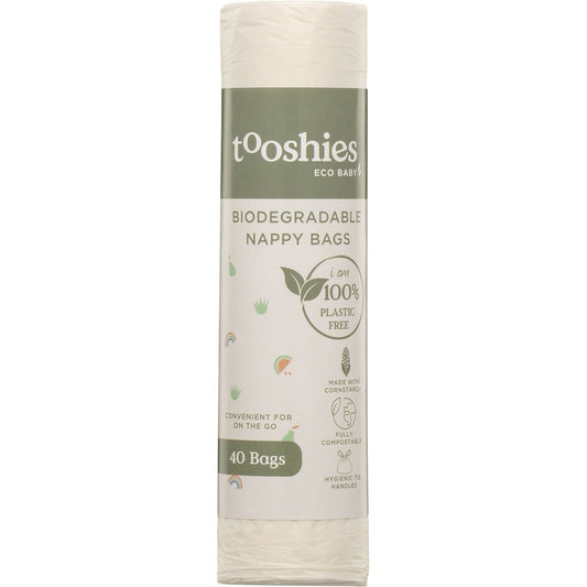 Tooshies Biodegradable Nappy Bags 40pk - Cutprice Online
