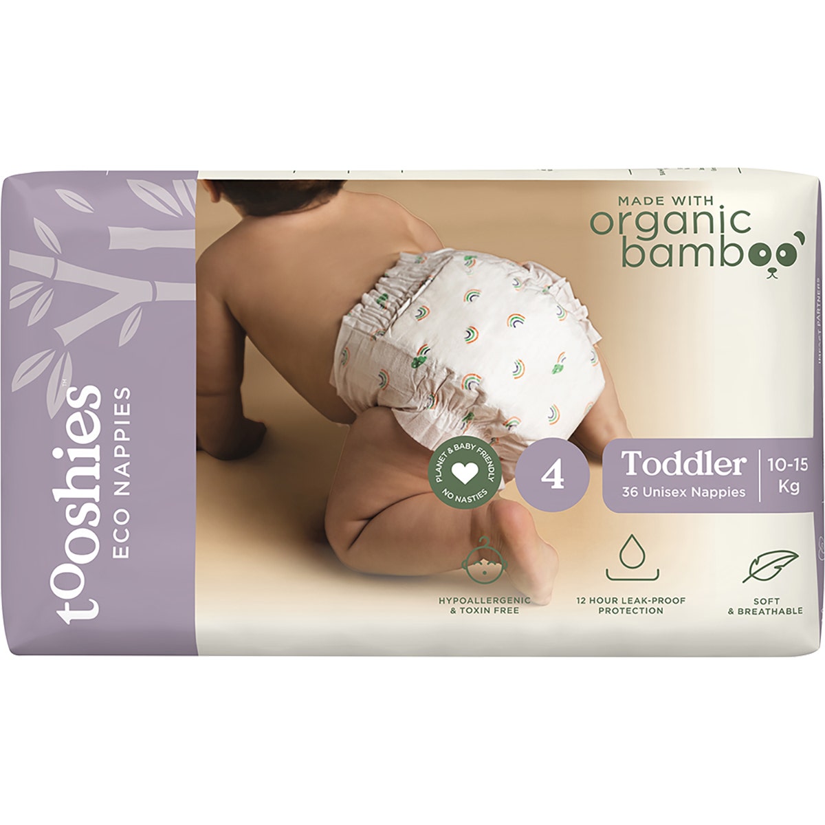 Tooshies Eco Nappies Size 4 Toddler 10-15kg 36pk - Cutprice Online