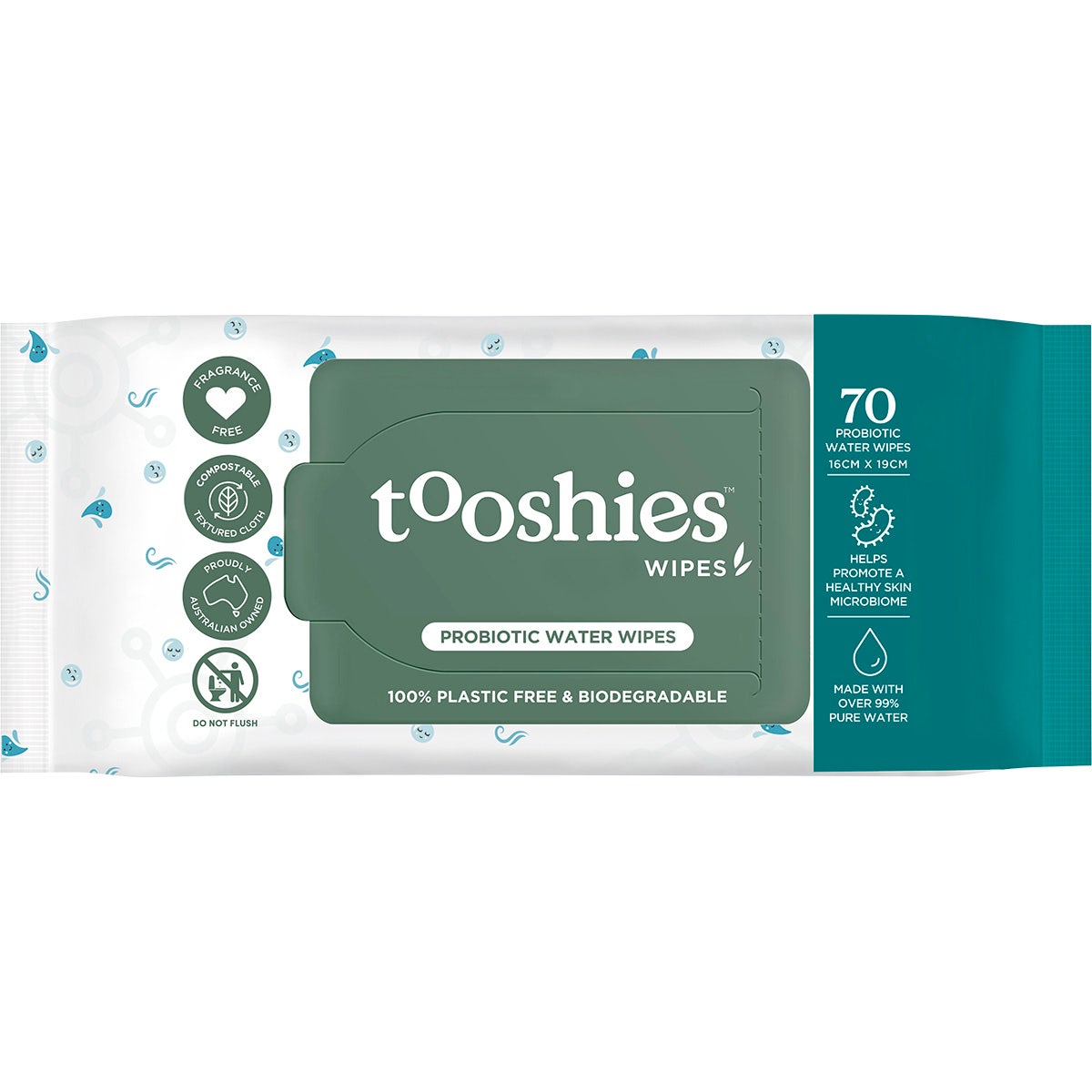 Tooshies Probiotic Water Wipes 70pk - Cutprice Online
