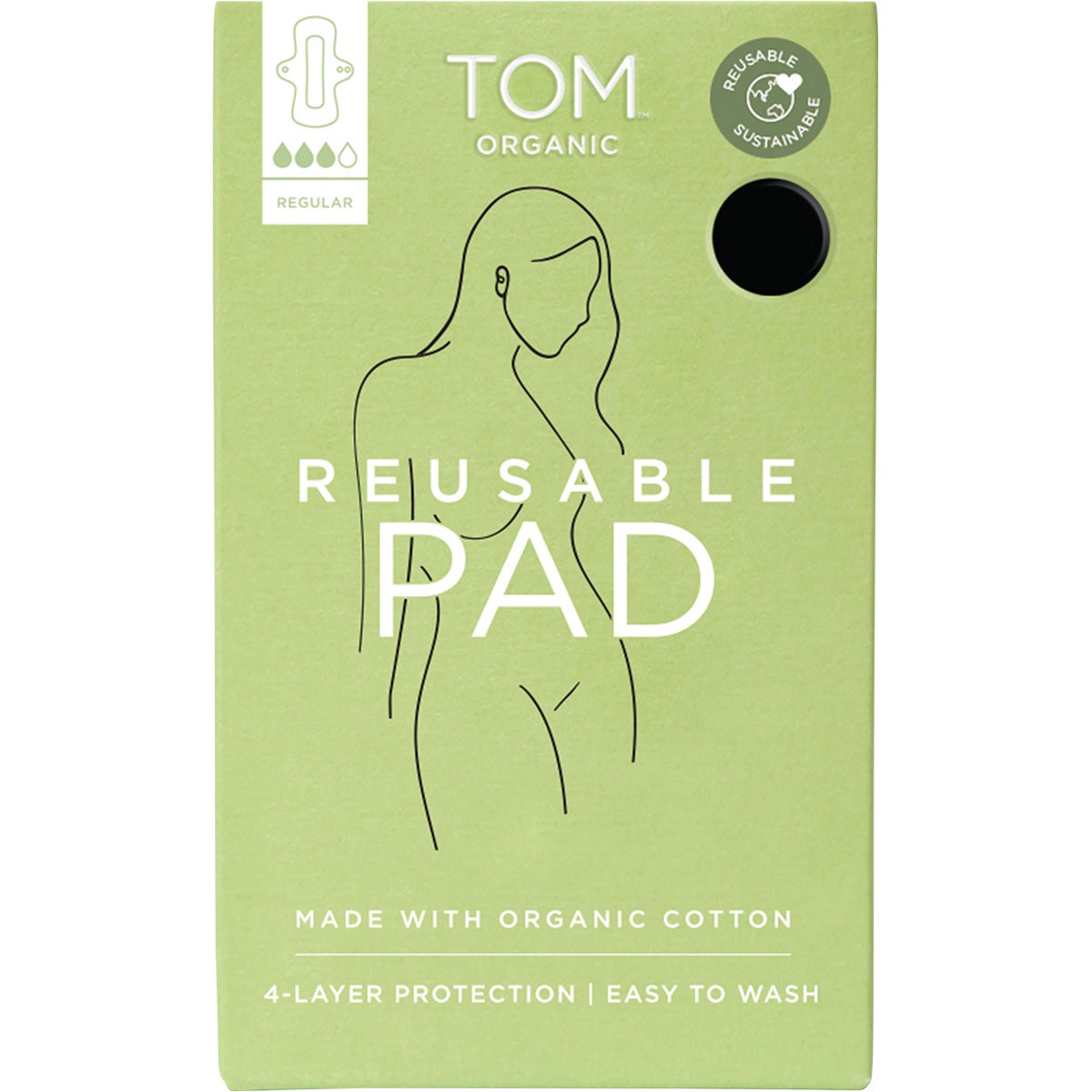 Tom Organic Reusable Pad - Cutprice Online