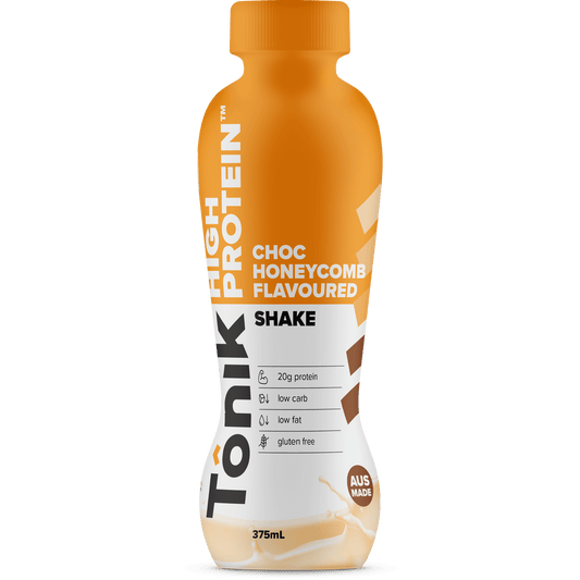 Tonik Pro Protein Drink Choc Honeycomb 375ml (Pack of 6) - Cutprice Online