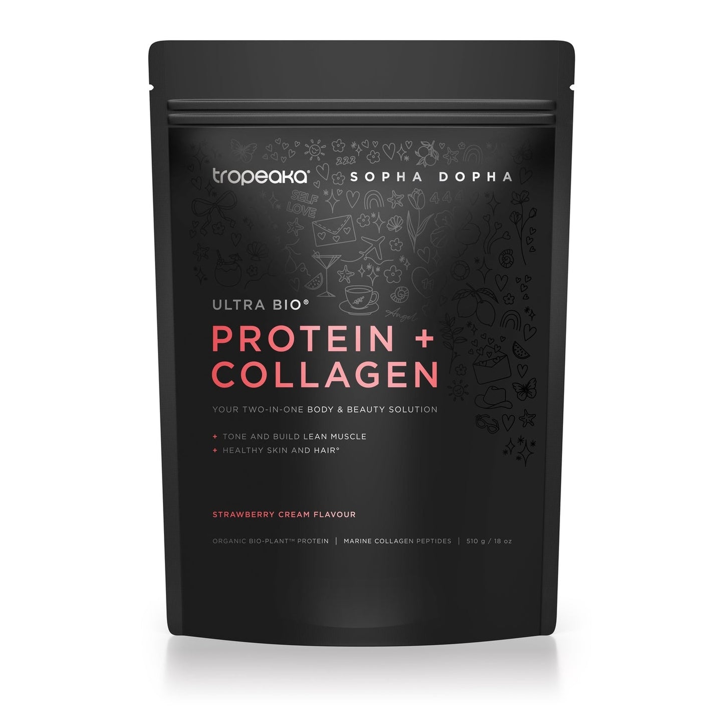 Tropeaka Protein & Collagen Strawbcream 510g - Cutprice Online