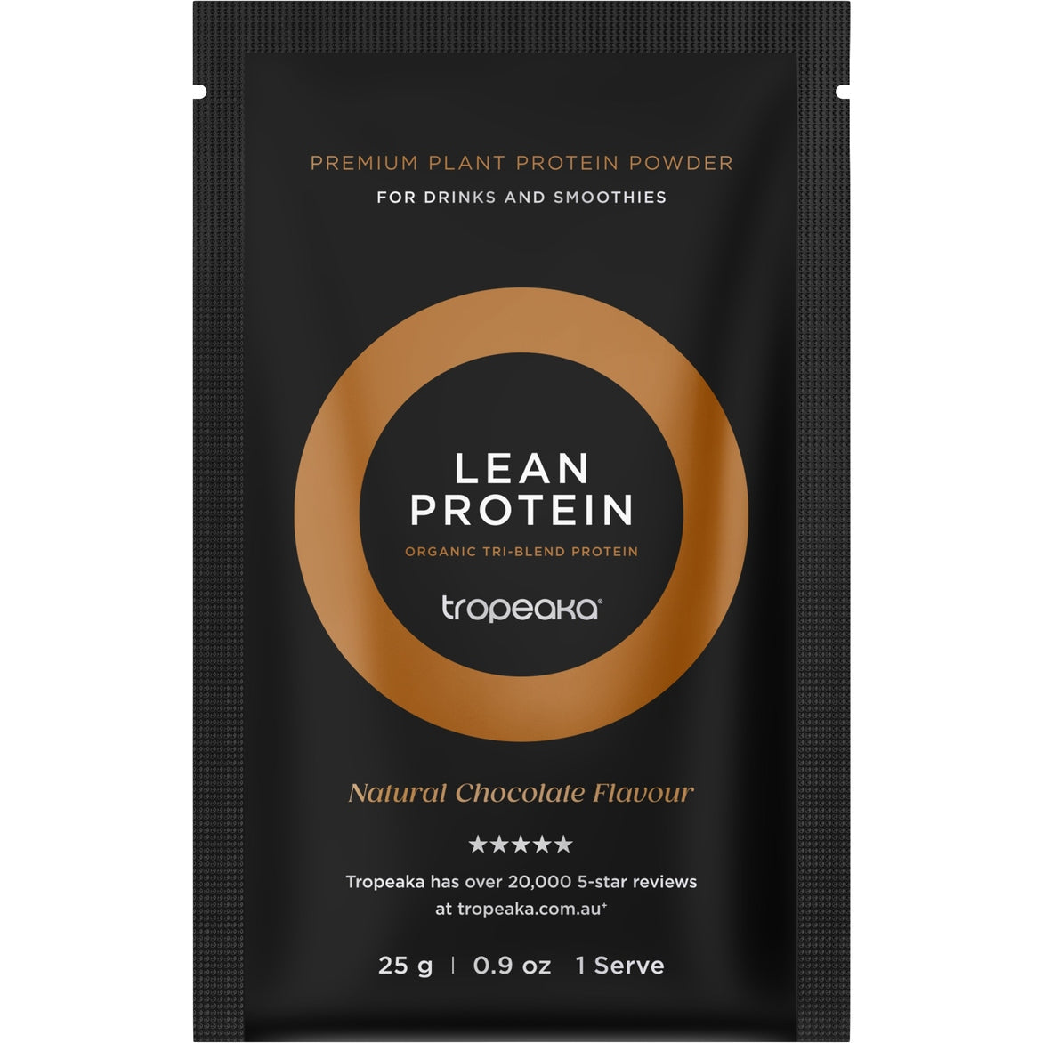 Tropeaka Lean Protein Chocolate Sachets 25g(Pack of 12) - Cutprice Online