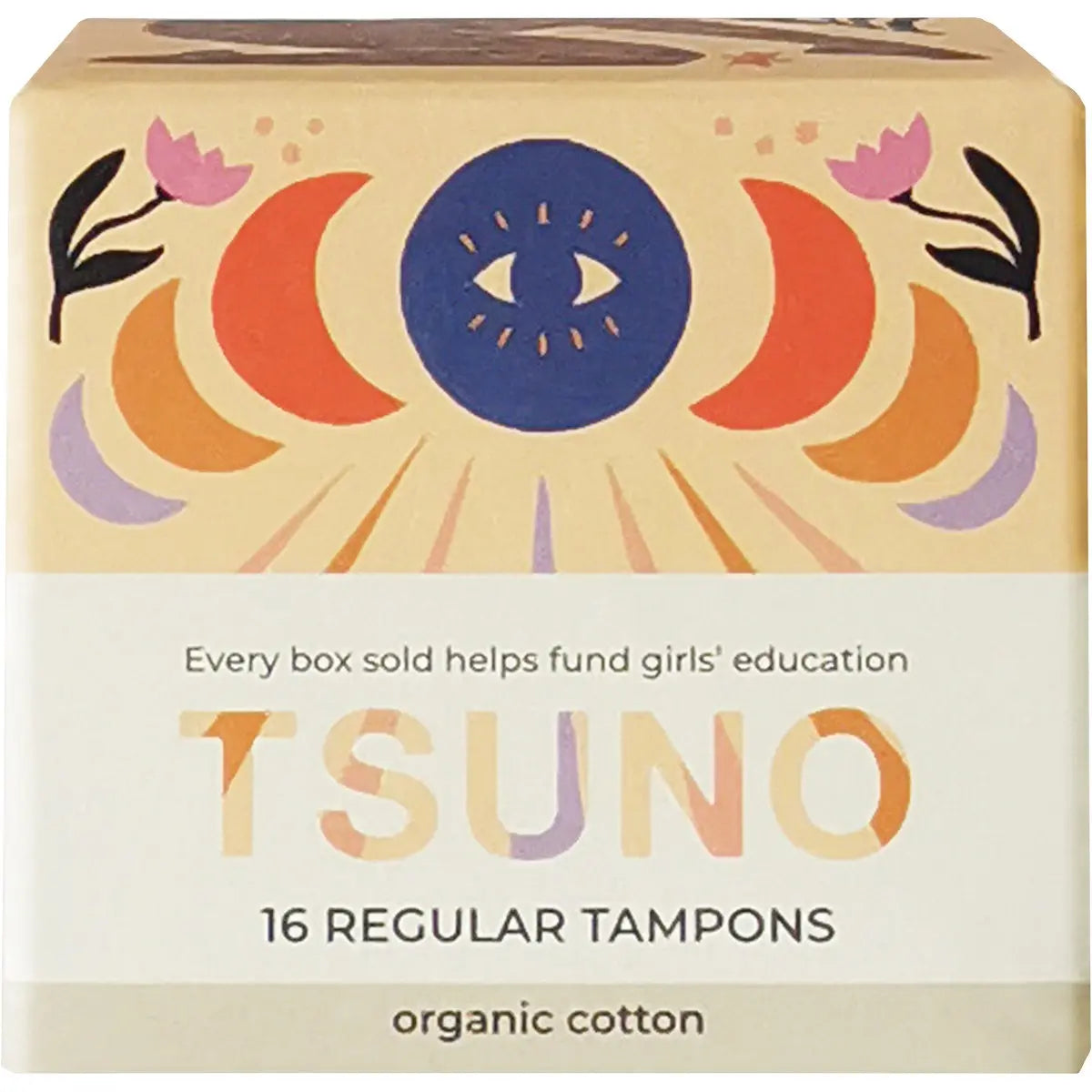 Tsuno Organic Cotton Tampons Regular 16pk TSUNO