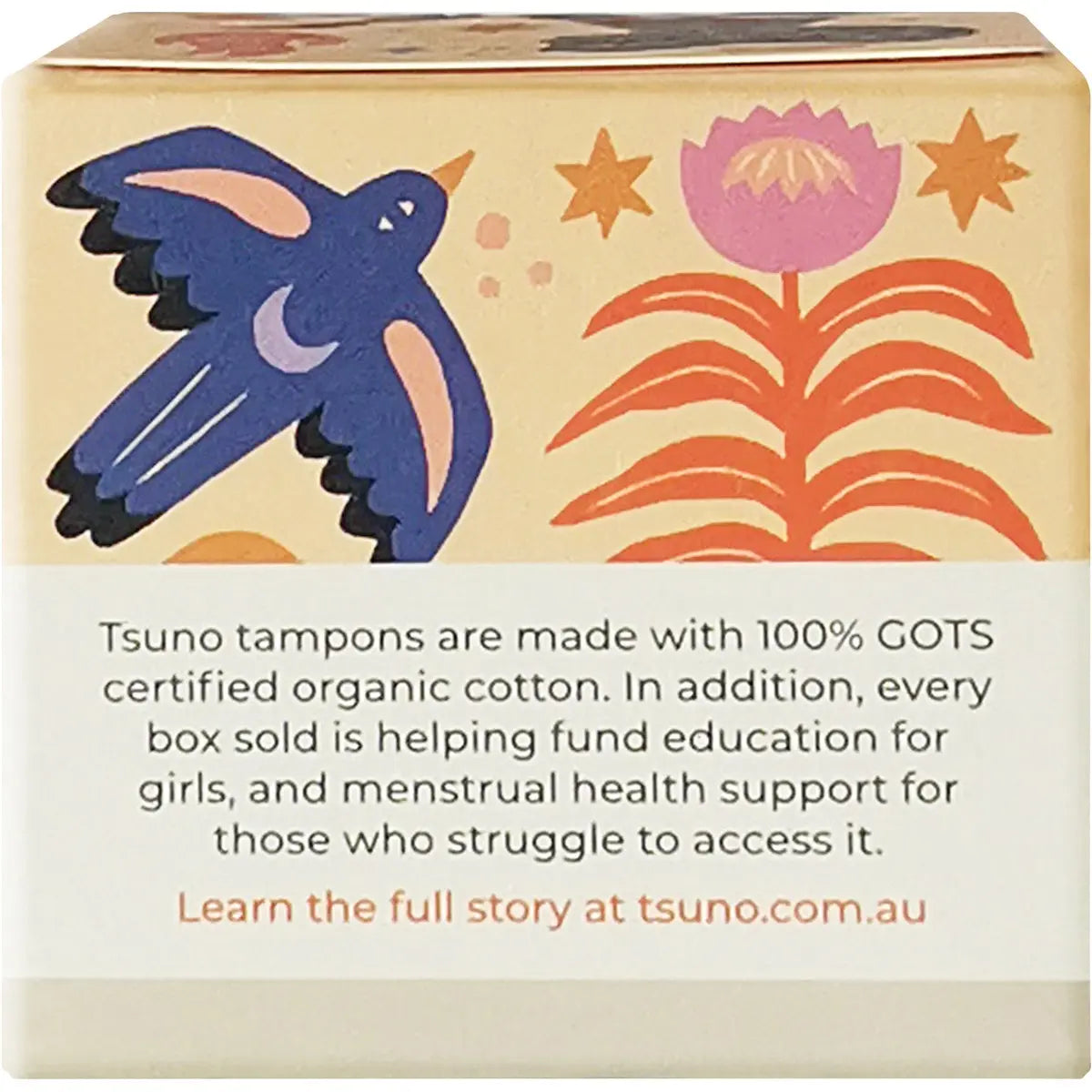 Tsuno Organic Cotton Tampons Regular 16pk TSUNO