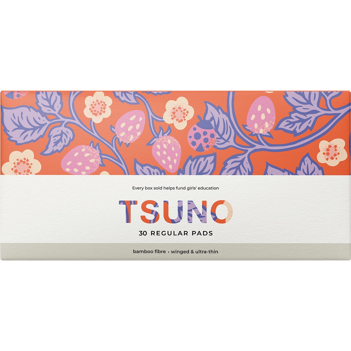 Tsuno Natural Bamboo Pads Regular Winged & Ultra Thin 30pk - Cutprice Online