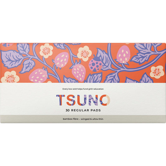 Tsuno Natural Bamboo Pads Regular Winged & Ultra Thin 30pk - Cutprice Online