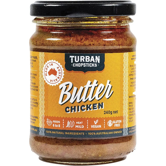 TURBAN CHOPSTICKS Curry Paste Butter Chicken 240g TURBAN CHOPSTICKS