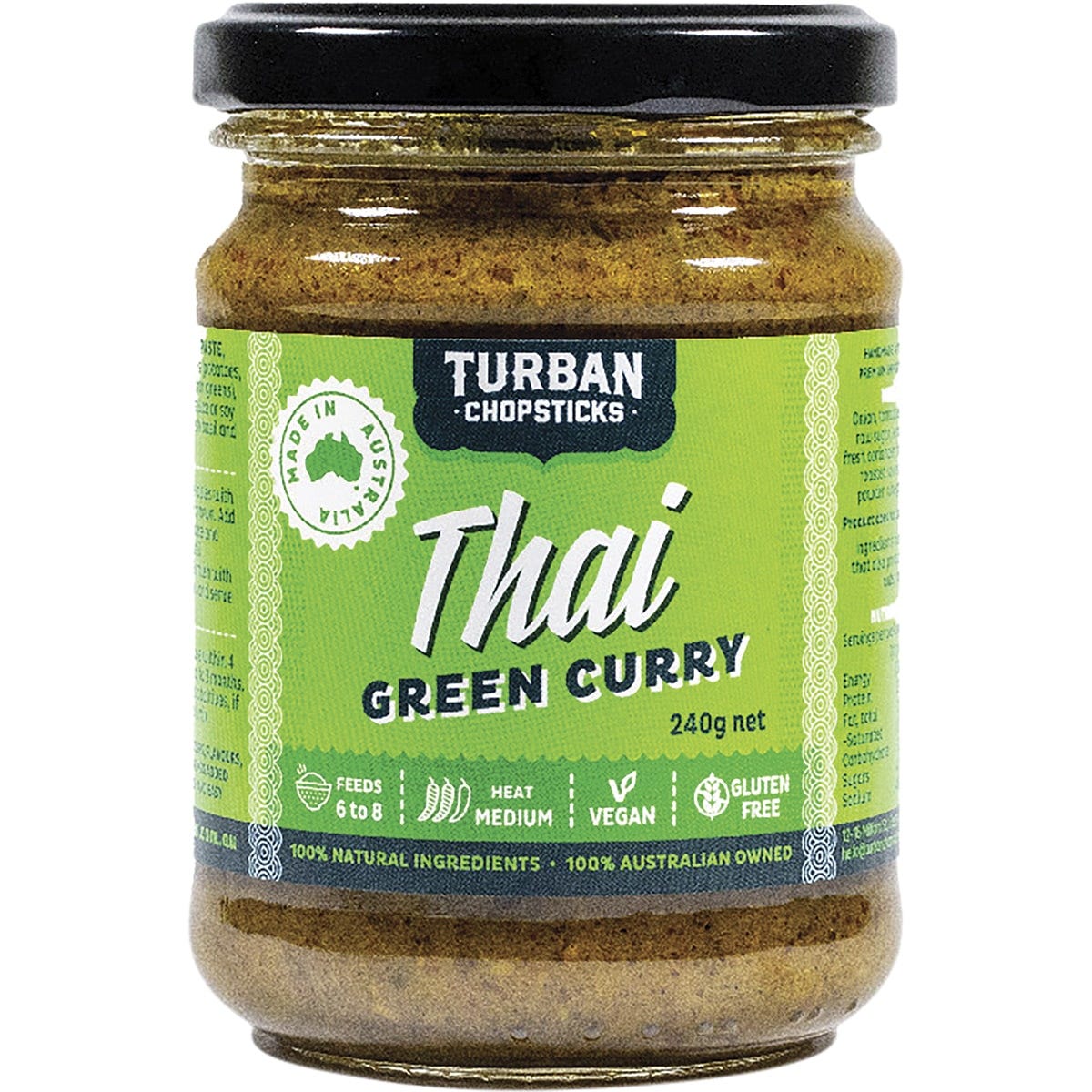 TURBAN CHOPSTICKS Curry Paste Thai Green Curry 240g - Cutprice Online