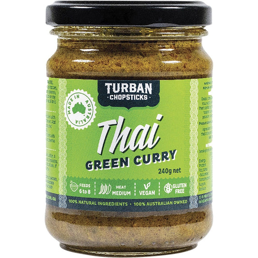 TURBAN CHOPSTICKS Curry Paste Thai Green Curry 240g - Cutprice Online