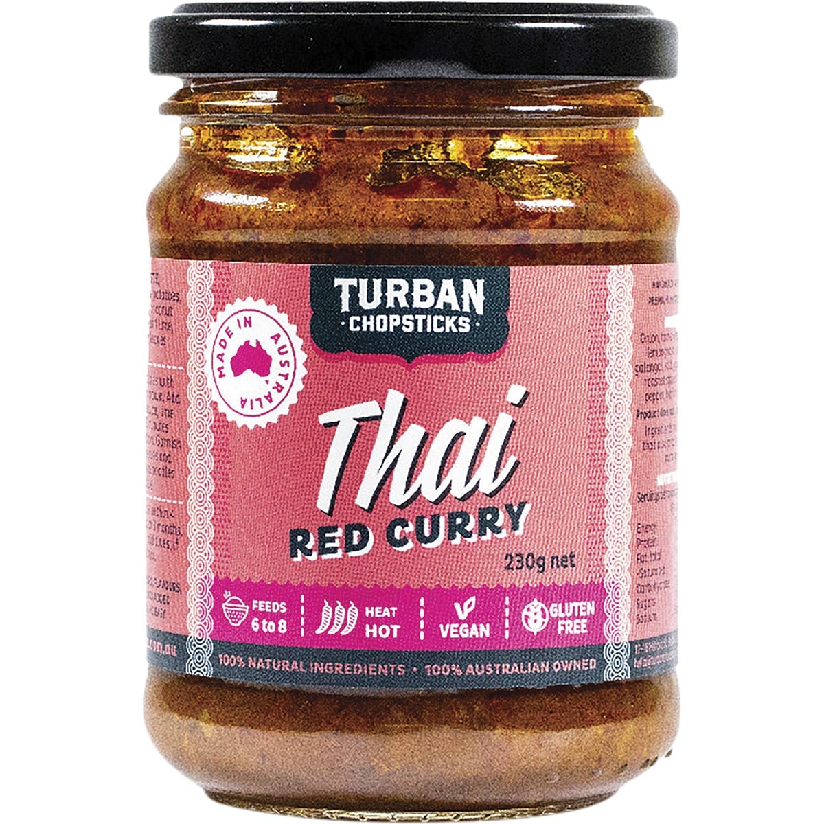 TURBAN CHOPSTICKS Curry Paste Thai Red Curry 230g - Cutprice Online