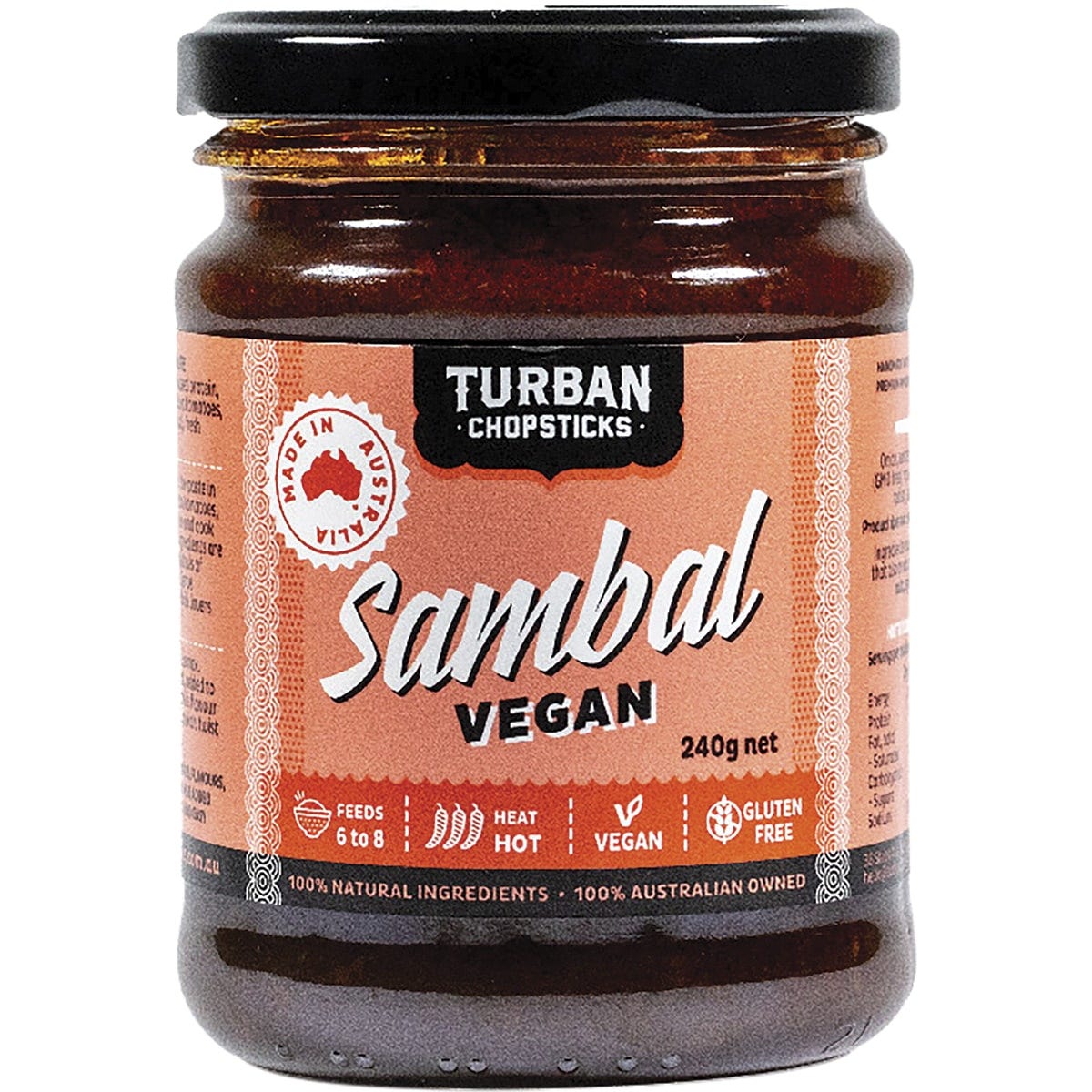 TURBAN CHOPSTICKS Curry Paste Sambal Vegan 240g - Cutprice Online