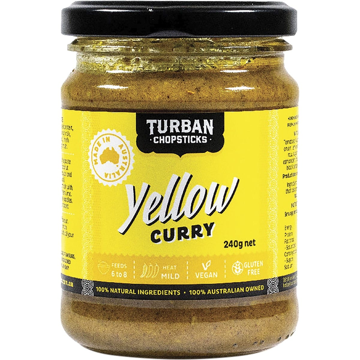 TURBAN CHOPSTICKS Curry Paste Yellow Curry 240g - Cutprice Online