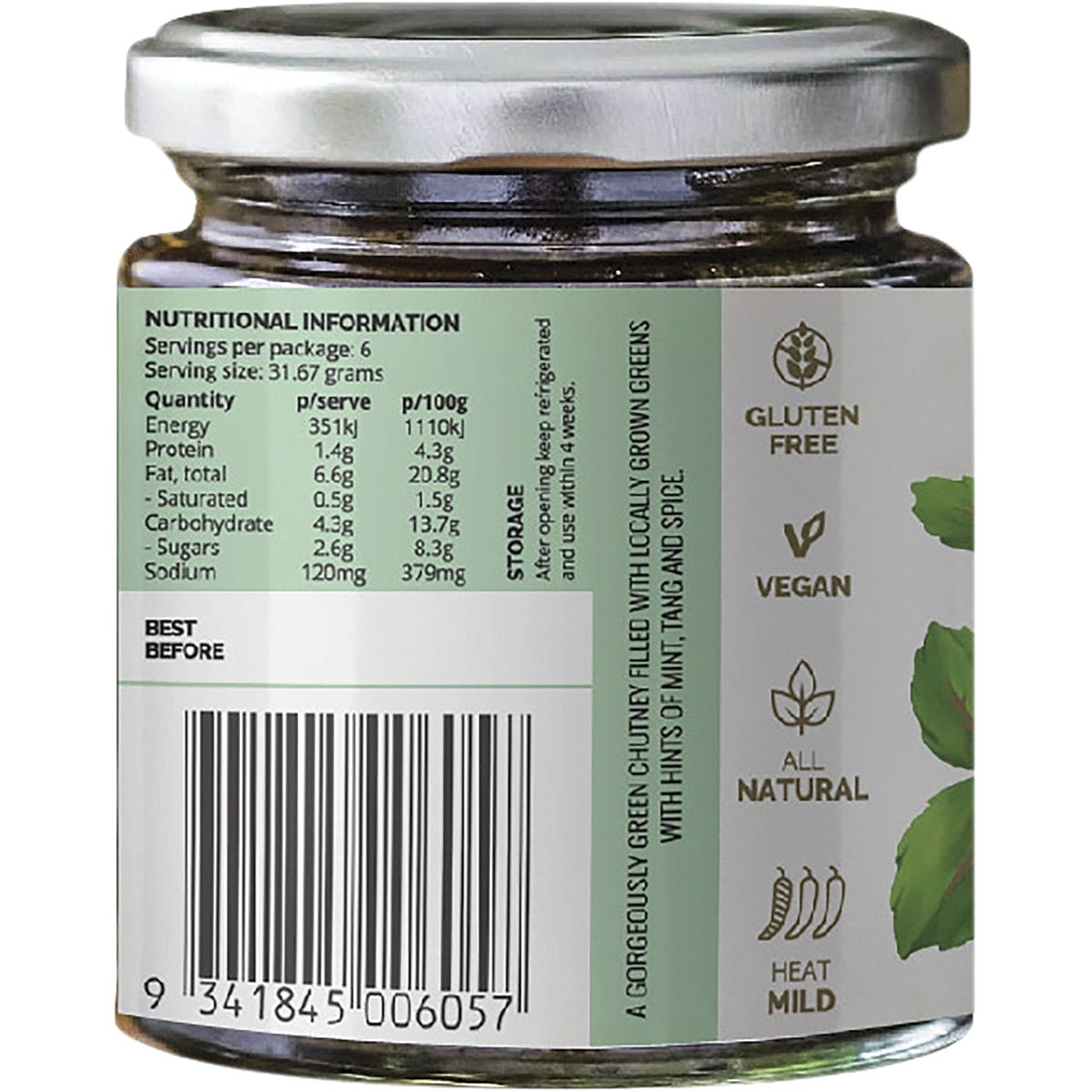 TURBAN CHOPSTICKS Chutney Kale & Mint 190g - Cutprice Online